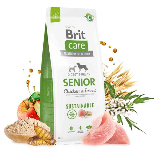 BRIT 12kg SENIOR - CHICKEN & INSECT